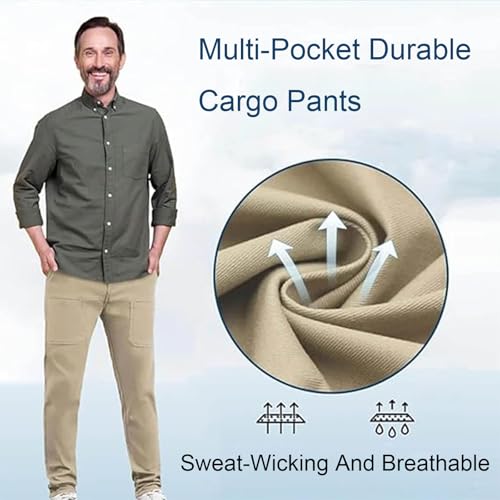 Mencomfy.Com Multipants,Mencomfy Cargo Pants,MultiPants - High Stretch Multi-Pocket Durable Cargo Pants2