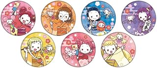 Ojamajo Dokka! 12 New Year Version (Graff Art Illustration) Can Badge, Set of 7 Box