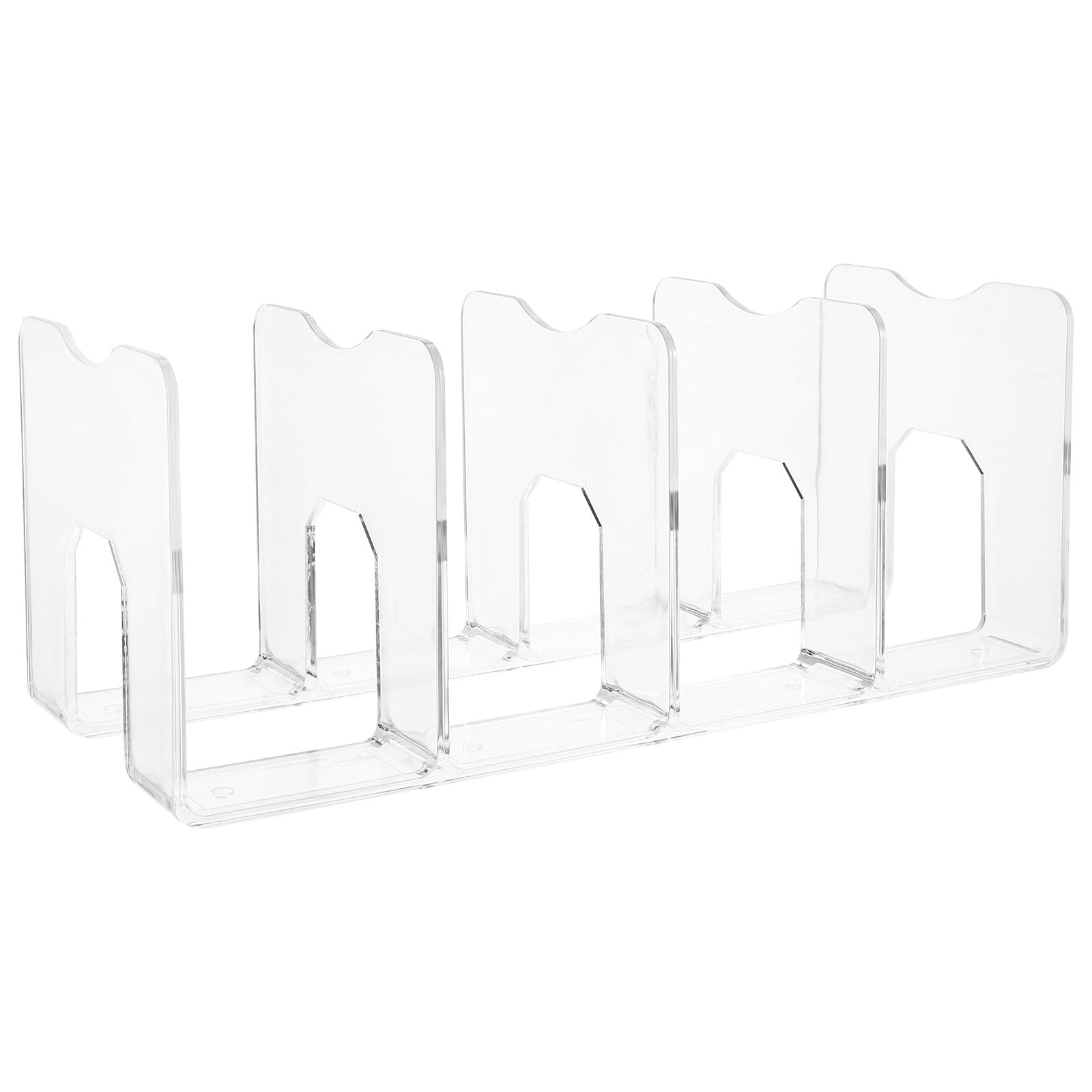 Lurrose Organisateur de Fichiers 4pcs en Ps pour Bureau 4 Compartiments Modernes et Élégants, Support de Documents Multifonctionnel pour Bureau ou Bibliothèque