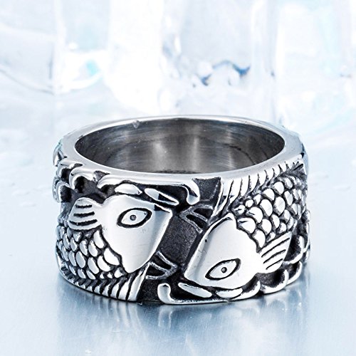 Image of Genuine Stainless Steel Ring for Men Fashion Punk Rock 3D Animal Rings