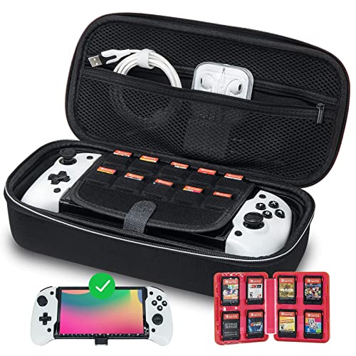 ECHZOVE Switch OLED Controller Grip & Case with Gyroscope