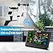 Weather Station Wireless Indoor Outdoor with 9-in-1 Sensor & LCD Display, Weather Station with Rain Gauge and Wind Speed/Direction, Moon Phase, Forecast, Temperature, Pressure, Humidity, Alarm