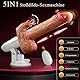 Tagnaff Dildo Vibrator, 8 Stoßfunktion Lecken Vibration für Frauen, Tragbar Sexmaschine Vibratoren, Heizung Sex Spielzeug für die Frau, Vibratorensets für Frauen Klitoris, Anal Dildos Sexspielzeug