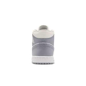 Nike Air Jordan 1 BQ6472-115 グレー/ホワイト Amazon | [ナイキ] エアジョーダン 1 ミッド レディース