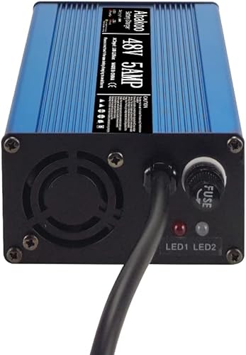 Miniatura 7 de Abakoo Fuente de alimentación del cargador de batería de 48V 5A para el carro de golf del coche del club, con el enchufe redondo de 3 pines