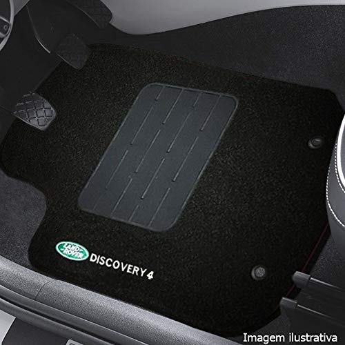 Jogo de Tapete Carpete Tevic Pinado Land Rover Discovery 4 2009 10 11 12 13 14 15 16 Impermeável Lav