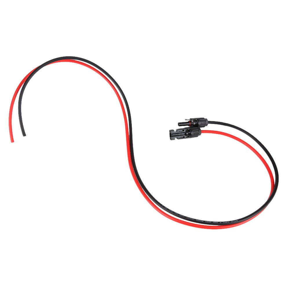 Cavi di Prolunga Solare 5 Piedi con Connettori Maschio/Femmina IP67, 6mm², per Pannelli Fotovoltaici, Inverter e Regolatori, Facile Installazione, Impermeabile, -40℃ a +105℃
