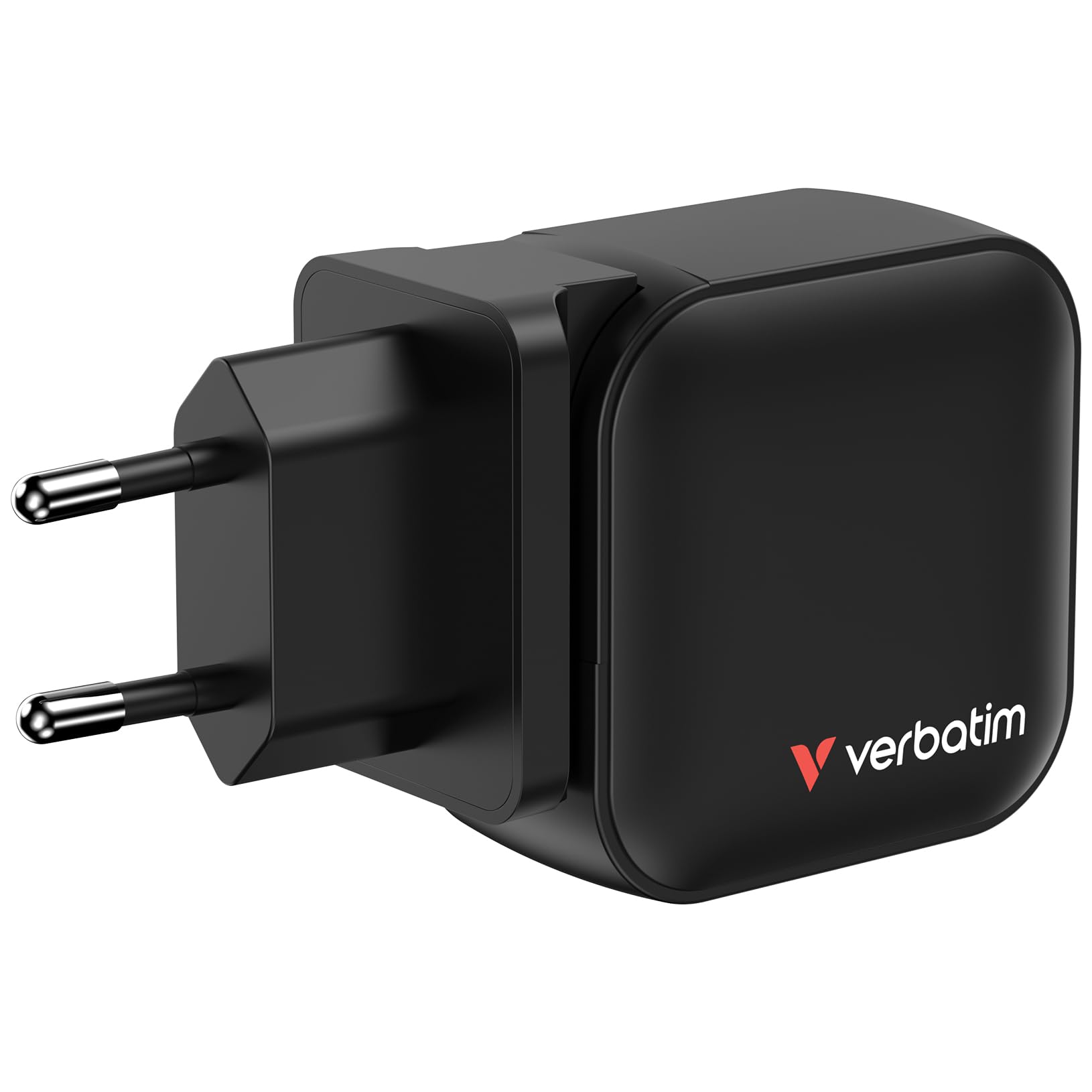 Verbatim Mini GaN Charger 70 W, 3 porty USB-C ładowarka z 2 x USB-C i 1 x USB-A, szybka ładowarka jako wtyczka wielokrotna, do Apple iPad, iPhone, Samsung & Co, do UE, UK, USA
