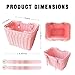 Aikolesa Wicker Picnic Basket for Kids, Small Woven Rattan Basket with Handles Pink Garden Harvest Hamper Basket Empty for Storage Toy Flower Wedding