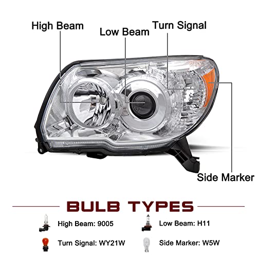 Image of JSBOYAT Headlight Assembly Fits for 2006 2007 2008 2009 Toyota 4Runner