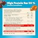 Premier Protein - High Protein Bar 50% - Chocolate Caramel - 16x40g - Low Sugar - Low Carb - palmölfrei