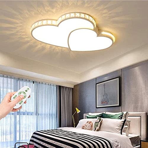 Plafond moderne LED en cristal d'amour pour salon chic
