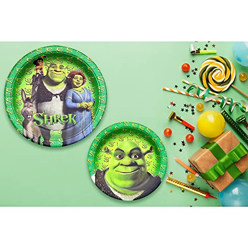24 Shrek Birthday Disposable Plates, Birthday Party Supplies Decorations 9 Inch And 7 Inch #TOP5