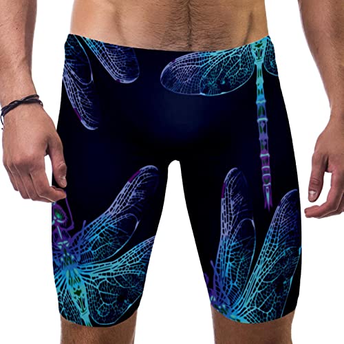 Pantalones cortos de natación para hombre HUI JIN SHOP azul marino multicolor en talla grande 3XL