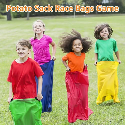 image for Websonaw 32 Pcs Outdoor Games Potato Sack Race Bags for Kids Adults, B