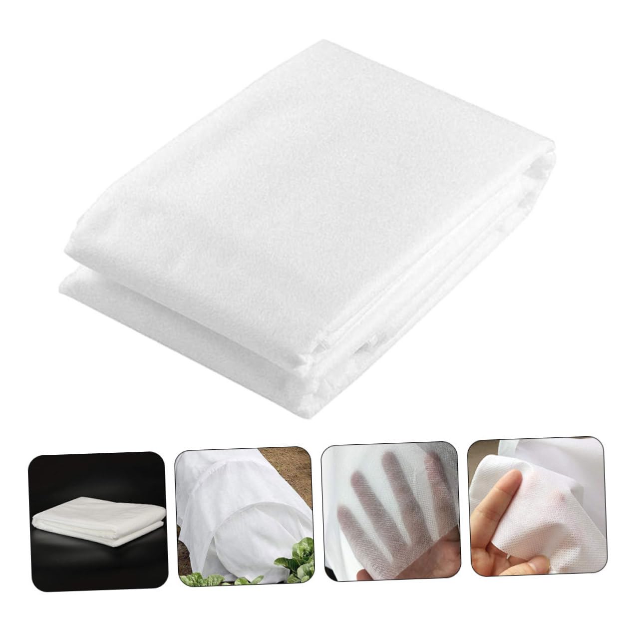 Toddmomy Copertura Invernale in Non Tessuto Bianco per Piccole Piante e Frutti Protezione Antigelo e Umidificante