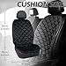 Jokuye 1 Pack Car Seat Cushion Comfortable Seat Cover for Cars, Full Back and Seat Cushion for Driver or Passenger-Black