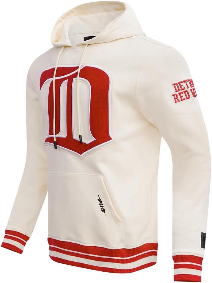Pro Standard Mens NHL Retro Classics Brushed Back French Terry Pull Over Hoodie - Image 3