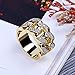 JINAO 18K Gold Plated ICED Out CZ Cuban Link Band Mens Bling Rhodium Ring joker pinky ring for men Hip Hop