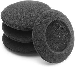 Okuli Pack of 4 x Foam Ear Pads Sponge Cushions For Earphones & Headphones - 50mm