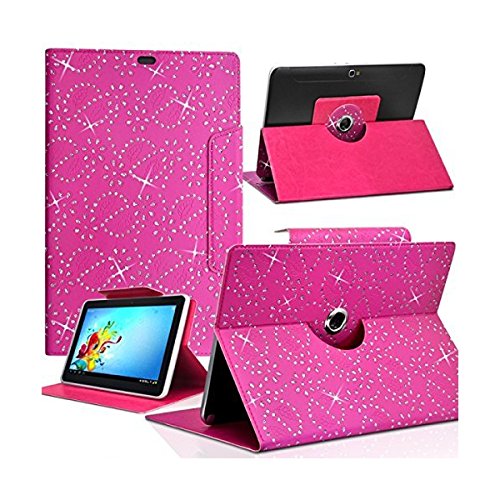 Seluxion Schutzhülle Diamant Universal S Farbe Rosa Fuchsia für Tablet Archos 70 Helium 4 g
