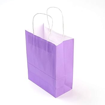 Amazon.co.jp: 10個入り 21x15x8cm 暗い紫 無地 長方形 紙製
