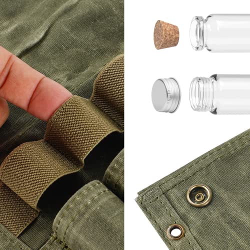 SPINNDO Camping Spice Kit Travel Spice Holder Hiking Spices Set bushcraft Spice kit for Outdoor Camping BBQ - Green - Image 4