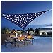 YSHUAI Tenda da Sole Triangolo Impermeabile con Luci A LED, Terrazza di Protezione Solare, Triangolo A Vela Ombreggiante 95% Anti UV in Tessuto Oxford Idrorepellente,Blu,3X3X3m