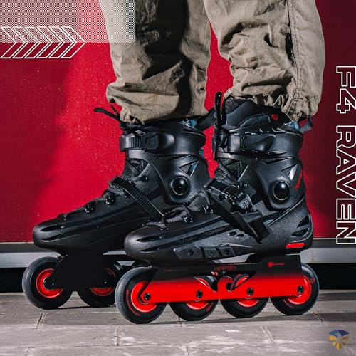 Image of Flying Eagle F4 Raven Freeskate - Adult Inline Skates Men & Women,Street Inline Roller Skating Men