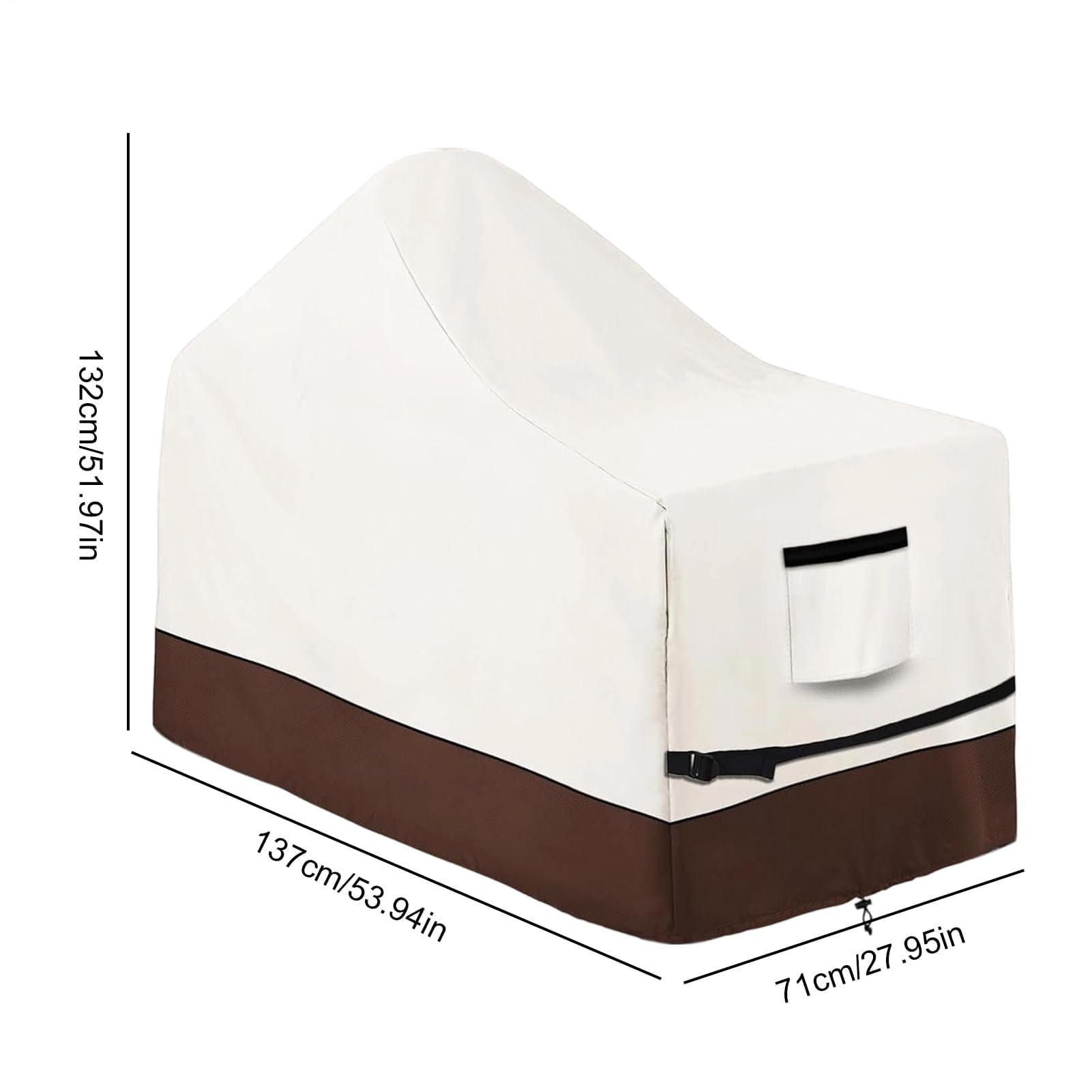 Wytrzymały wodoodporny pokrowiec na grilla, 152 cm, przenośny pokrowiec na grilla gazowego i węgla drzewnego na patio, podwórko, trawnik i do ogrodu - trwała ochrona Twojego grilla