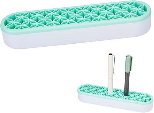 GORGECRAFT Organizador de escritorio para coser de silicona, soporte para brochas de maquillaje, caja de almacenamiento de cosméticos, multiusos,