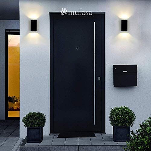 Image of Mufasa Outdoor UP-Down Light, Wall Mounted Weatherproof,3000k, IP65 6 watt(Warm White) (Pack of 3)