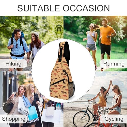 Bolso cruzado estilo safari con correa ajustable para senderismo miniatura 6