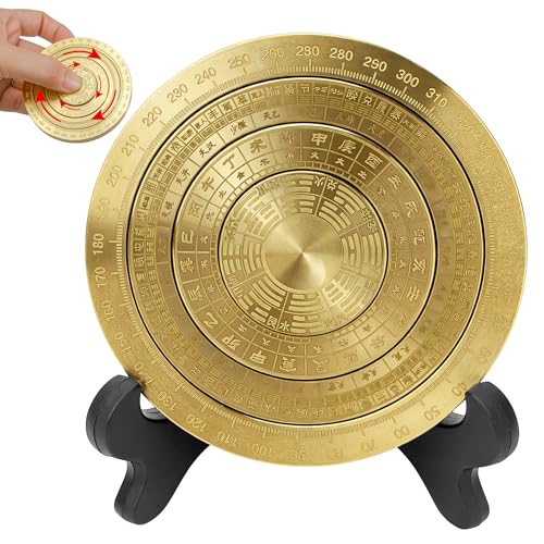 Brújula Feng Shui Luo Pan Mini Rotatoria 3.1 Pulgadas miniatura 1