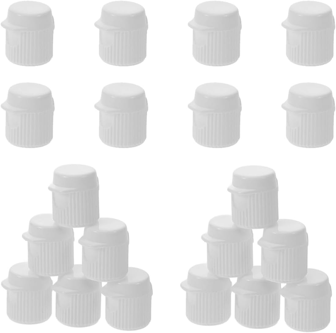 20pcs Self-closing Plastic Toothpaste Caps for Travel Versatile Flip Lid Tops for Ointments and Creams Compact and Lightweight Design for and Use
