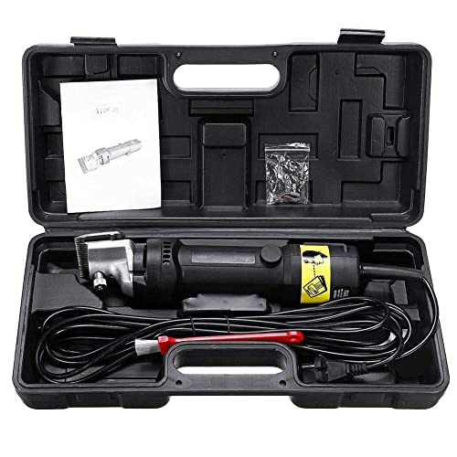 Professioneel Elektrisch Paardenknipper, 690W Zwaar Uitgevoerd Paardenschaar, 6 Snelheden Instelbaar Dierenverzorging Trimmer voor Paarden, Lama's, Runderen, Alpaca's en Boerderij Vee - Afbeelding 8