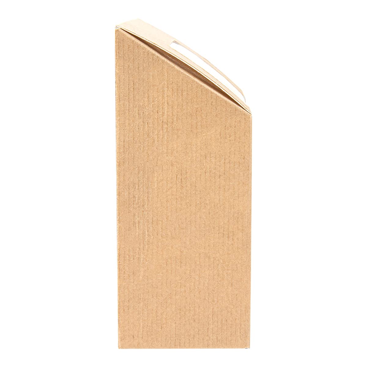 García de Pou - 100 unité Boîtes Avec Fenêtre Pour "Tortilla" 'Thepack' 220 G/M2 + Opp 9,2X5,1X9,2/12,5 Cm Naturel Carton Ondulé Nano-Micro