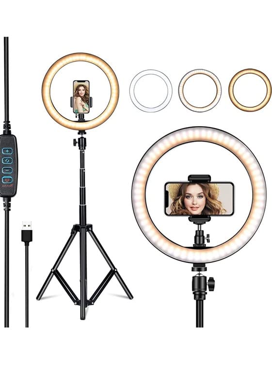 [15 𝒀𝒆𝒂𝒓𝒔 𝑾𝒂𝒓𝒓𝒂𝒏𝒕𝒚] Big LED Ring Light for Photos & Videos - Compatible with Cameras & Smartphones, Provides Perfect Lighting for Clear, Bright Shots-image-24