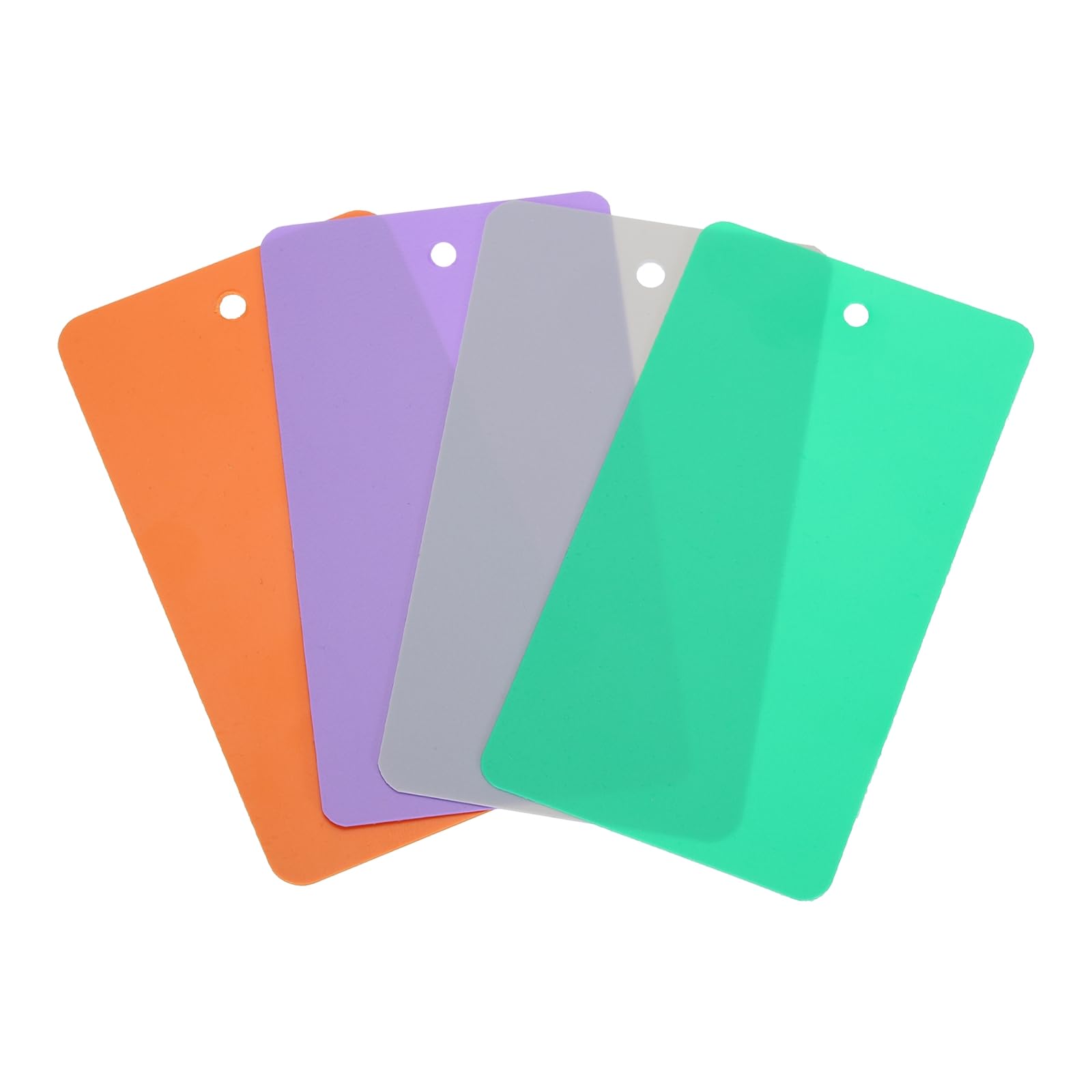 sourcing map Blank Waterproof Eyelet Hole Plastic Shipping Tags,Blank Labeling Tags for Product Identification Tags,Valve Marking,Outdoor Tagging,5x9cm/1.97x3.54 Inch Pack of 100,Multicolored