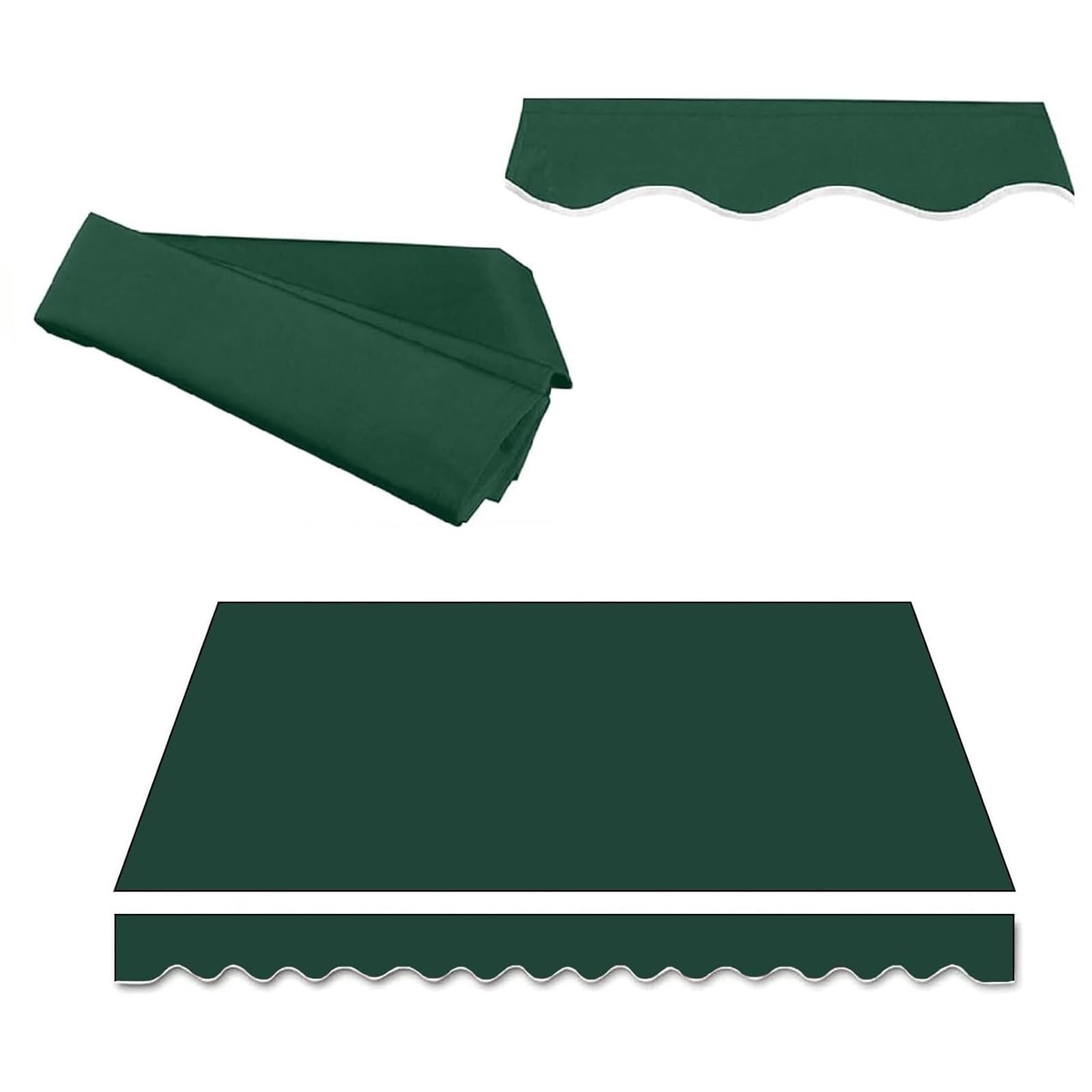 Toldo de patio retráctil de repuesto de 6x1,5 m para cenas frescas en terrazas y jardines