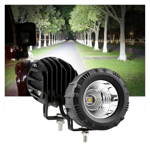 Luces antiniebla 4x4 impermeables faro LED auxiliar para camión y moto 12V 2