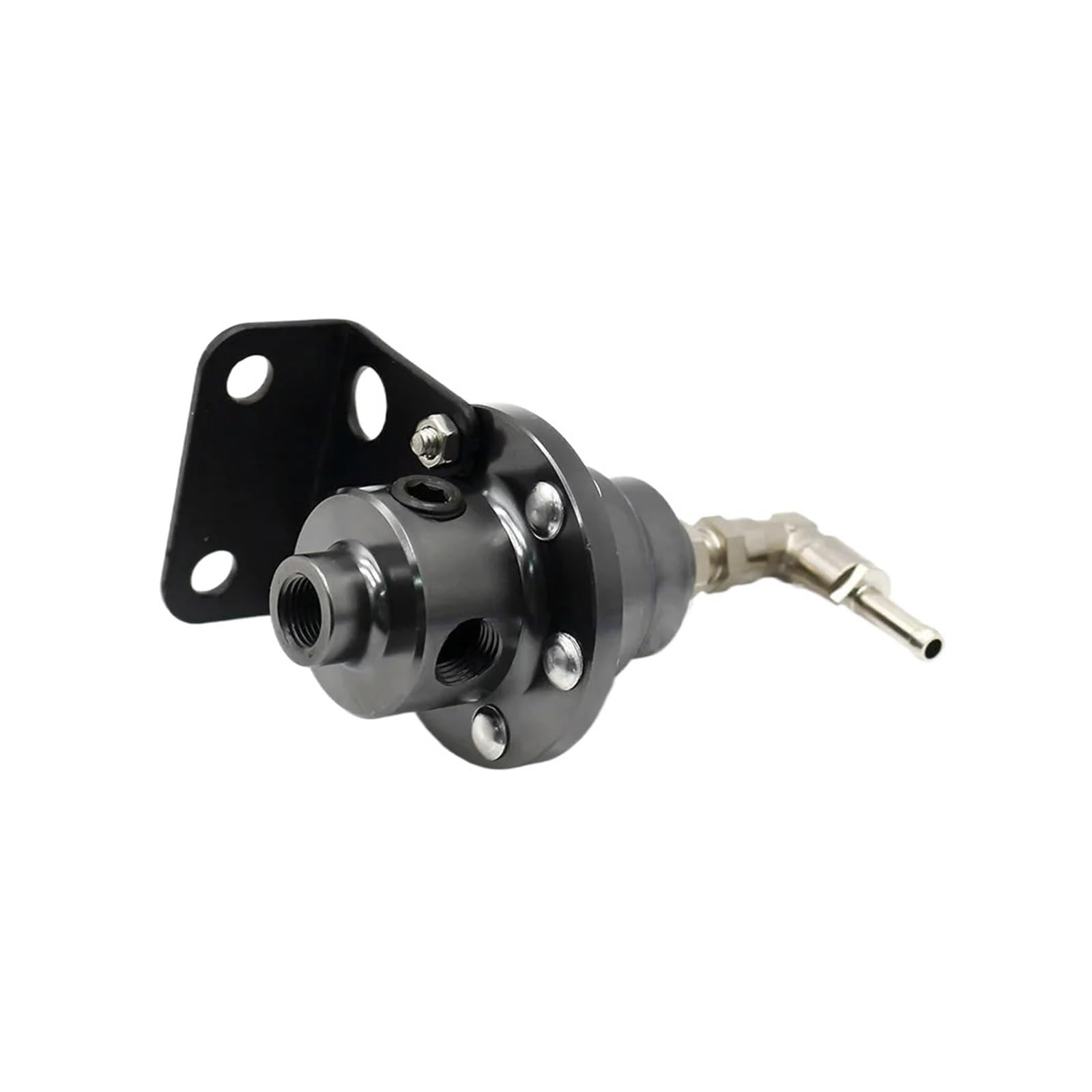 Universal Adjustable Fuel Pressure Regulator Type with Gauge and Instructions(Red)