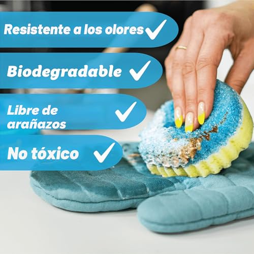 Miniatura 7 de Scrub Daddy Powerase - Removedor De Manchas De Tela De Gel, Limpiador Multiusos Para Tapicería De Sofás De Tela Y Cuero, Removedor De Manchas Antiguas, Limpieza De Colchones