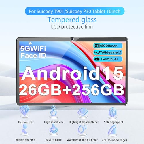 Protector de Pantalla Noukaju para Suicoey P30 10inch 2 Pack miniatura 2