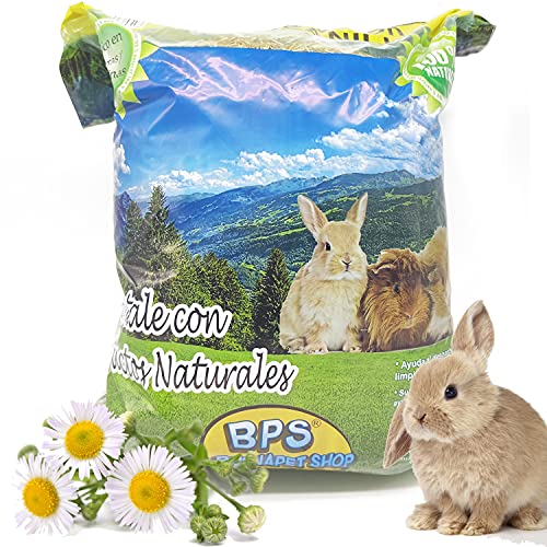 BPS Heno Alfalfa Natural Hierba Fresca para Mascotas Pequeñas con Mazanilla 700-800g BPS-36954