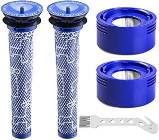Covienapp 2 Set Filter Replacement for Dyson V7 V8 SV10 Series Compatible with V8 Absolute V8 Animal V8 Carbon Fiber V8 Motorhead Vacuum Cleaner ,Replaces Part # 965661-01 &967478-01