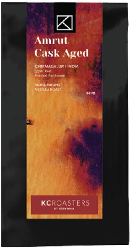 Koinonia KCROASTERS 340 gm Amrut Cask Aged (Kelagur Estate, Chikmagalur) Whole Beans