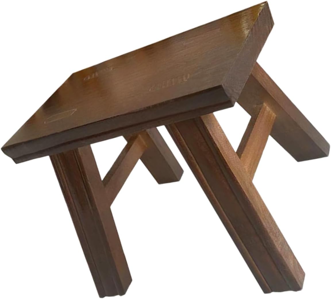 Wooden Bench Stool Boys and Girls Step Stool for Bathroom and Kitchen for Bedroom and Living Room