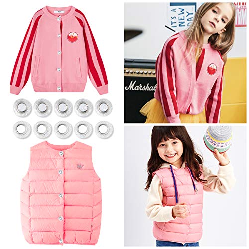 25 Pairs Mini Invisible Sew Magnetic Snap Pvc Round Shape Hidden Purse Closure Fastener Snap For Kids Clothing Clasp Baby Bib Diapers Accessories For Diy Craft Sewing Tools #TOP6