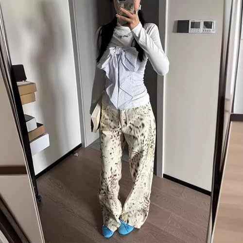 VCM Y2k Pants Cheetah Jeans Leopard Print Jeans Baggy Jeans Wide Leg Jeans Streetwear Jeans Vintage Pants2